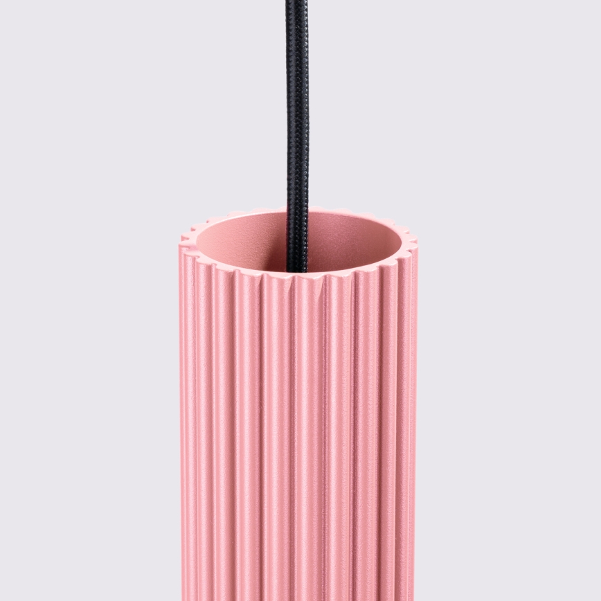 Brilagi - LED-riippuvalaisin vaijerilla CRESTO 1xGU10/10W/230V vaaleanpunainen