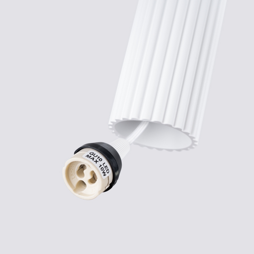 Brilagi - LED-riippuvalaisin vaijerilla CRESTO 1xGU10/10W/230V valkoinen