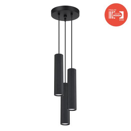 Brilagi - LED-riippuvalaisin vaijerilla CRESTO 3xGU10/10W/230V musta