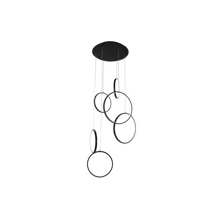 Brilagi - LED-riippuvalaisin vaijerilla ECHO LED/80W/230V 4000K halkaisija 50 cm musta