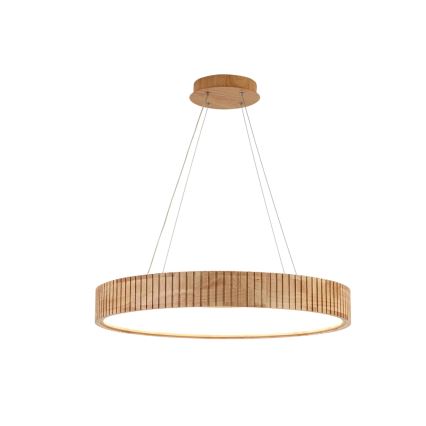 Brilagi - LED-riippuvalaisin vaijerilla FALCON WOOD MODERN LED/40W/230V 3000/4000/6000K, halkaisija 60 cm, puinen