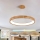 Brilagi - LED-riippuvalaisin vaijerilla FALCON WOOD MODERN LED/60W/230V 3000/4000/6000K Ø 80 cm puinen