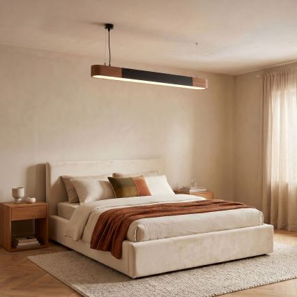 BRILAGI - LED Riippuvalaisin vaijerilla GARDALINE LED/100W/230V 120 cm tammi/musta