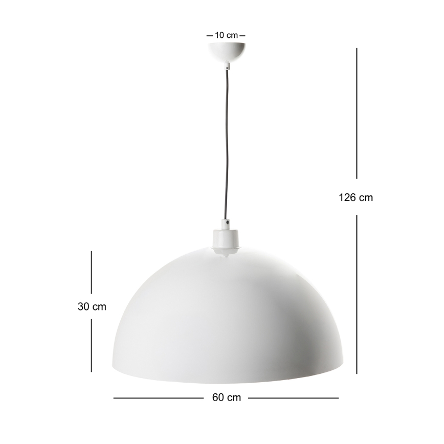 BRILAGI - LED-riippuvalaisin vaijerilla METALO 1xE27/40W/230V Ø 60 cm valkoinen/kupari