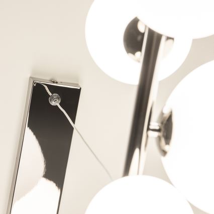 Brilagi - LED-riippuvalaisin vaijerilla MILLA 10xG9/3W/230V musta kromi/valkoinen