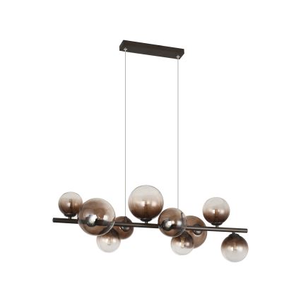 Brilagi - LED-riippuvalaisin vaijerilla MILLA 10xG9/3W/230V ruskea/savunruskea