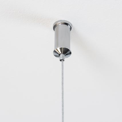 Brilagi - LED-riippuvalaisin vaijerilla MILLA 15xG9/3W/230V musta kromi/savunvärinen