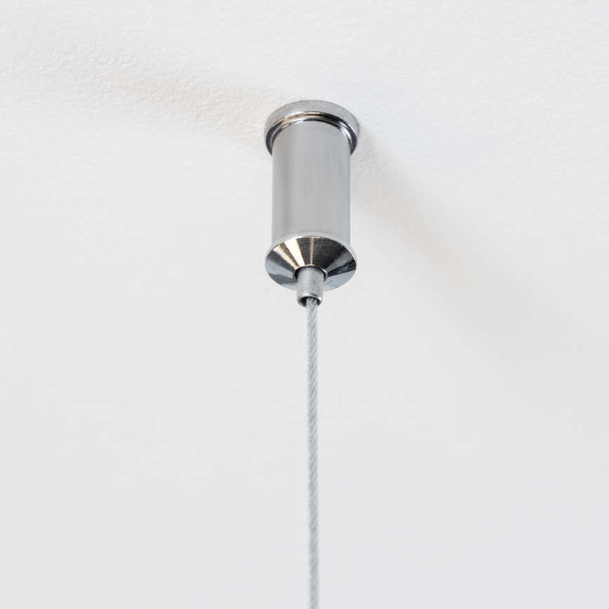Brilagi - LED-riippuvalaisin vaijerilla MILLA 15xG9/3W/230V musta kromi/savunvärinen