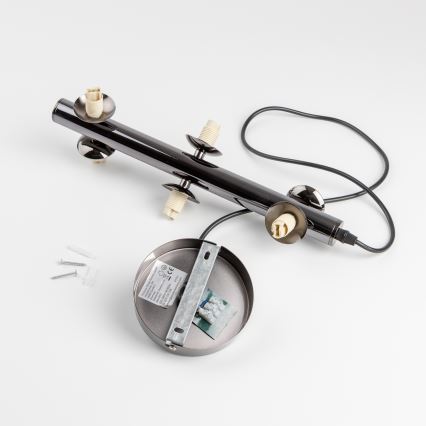 Brilagi - LED-riippuvalaisin vaijerilla MILLA 6xG9/3W/230V musta kromi/valkoinen