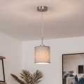 Brilagi - LED-riippuvalaisin vaijerilla NUBILA 1xE27/60W/230V halkaisija 14 cm harmaa