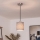 Brilagi - LED-riippuvalaisin vaijerilla NUBILA 1xE27/60W/230V halkaisija 14 cm musta/harmaa