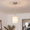 Brilagi - LED-riippuvalaisin vaijerilla NUBILA 1xE27/60W/230V Ø 14 cm kermanvärinen