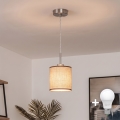Brilagi - LED-riippuvalaisin vaijerilla NUBILA 1xE27/60W/230V ø14 cm ruskea