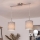 Brilagi - LED-riippuvalaisin vaijerilla NUBILA 2xE27/60W/230V harmaa