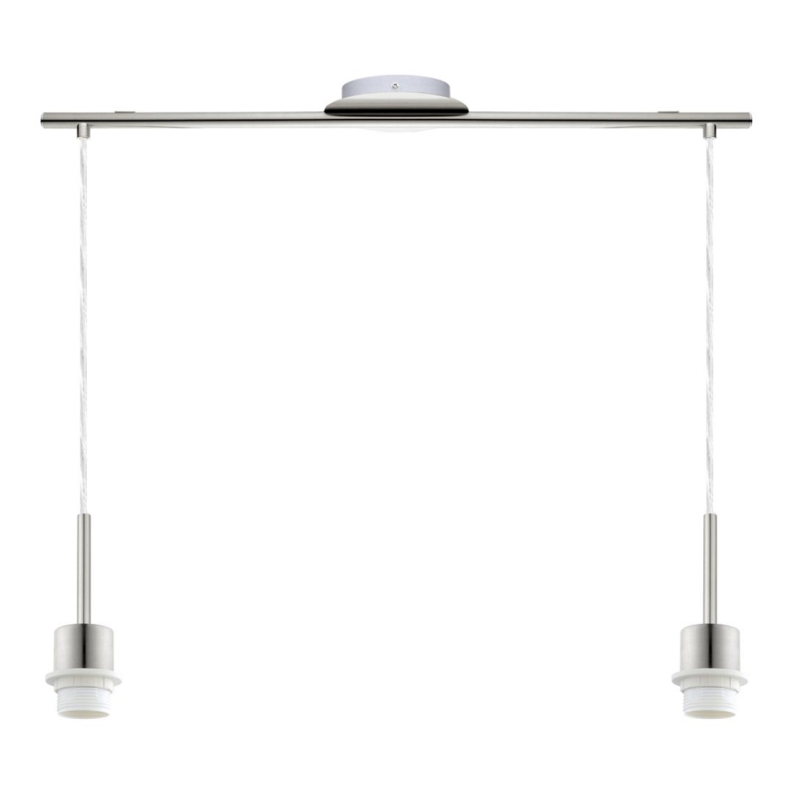 Brilagi - LED-riippuvalaisin vaijerilla NUBILA 2xE27/60W/230V vaaleanpunainen
