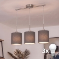 Brilagi - LED-riippuvalaisin vaijerilla NUBILA 3xE27/60W/230V antrasiitti