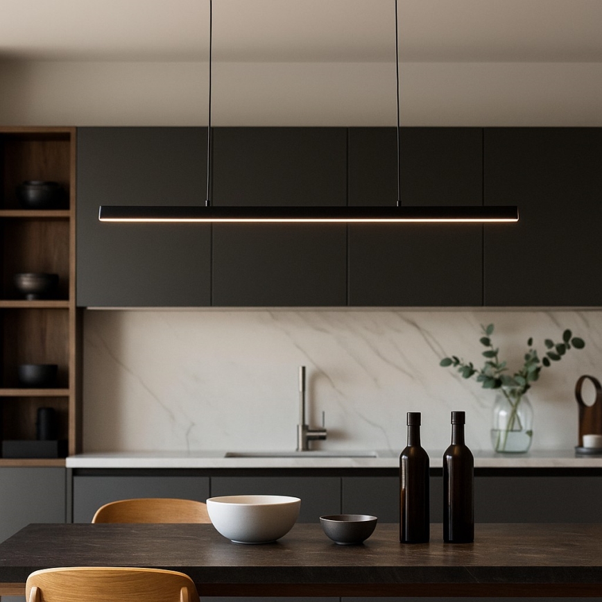 Brilagi - LED-riippuvalaisin vaijerilla PAXIS, 30 W, 230 V, 120 cm, musta