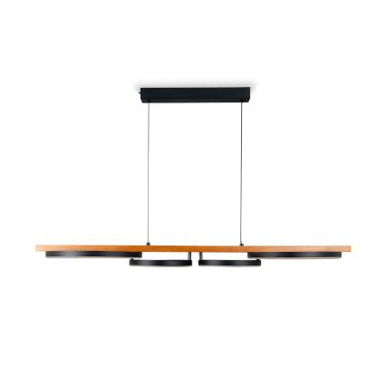 BRILAGI - LED-riippuvalaisin vaijerilla PLANK LED/35W/230V 4000K 30x100 cm puu