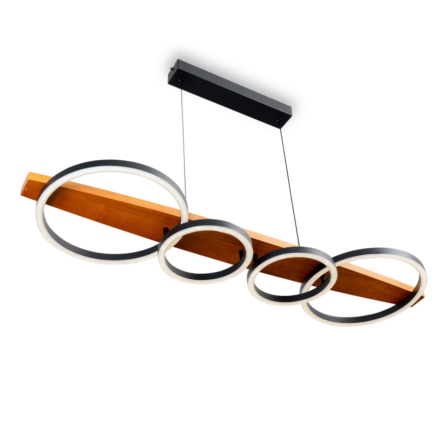 BRILAGI - LED-riippuvalaisin vaijerilla PLANK LED/35W/230V 4000K 30x100 cm puu