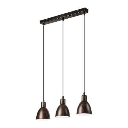 BRILAGI - LED-riippuvalaisin vaijerilla RIDDY 3xE27/60W/230V kupari/patina