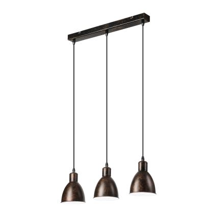 BRILAGI - LED-riippuvalaisin vaijerilla RIDDY 3xE27/60W/230V kupari/patina