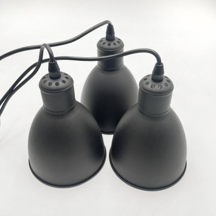 BRILAGI - LED-riippuvalaisin vaijerilla RIDDY 3xE27/60W/230V musta