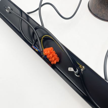 Brilagi - LED-riippuvalaisin vaijerilla RIDDY 4xE27/60W/230V kupari/patina