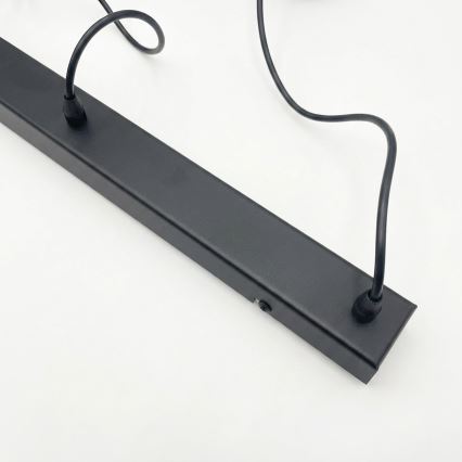 Brilagi - LED-riippuvalaisin vaijerilla RIDDY 4xE27/60W/230V musta