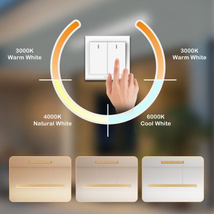 Brilagi - LED-riippuvalaisin vaijerilla SLEEKLINE LED/40W/230V 3000/4500/6000K tammi-dekori