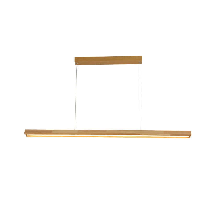Brilagi - LED-riippuvalaisin vaijerilla UMEA WOOD LED/30W/230V 120 cm kumipuu