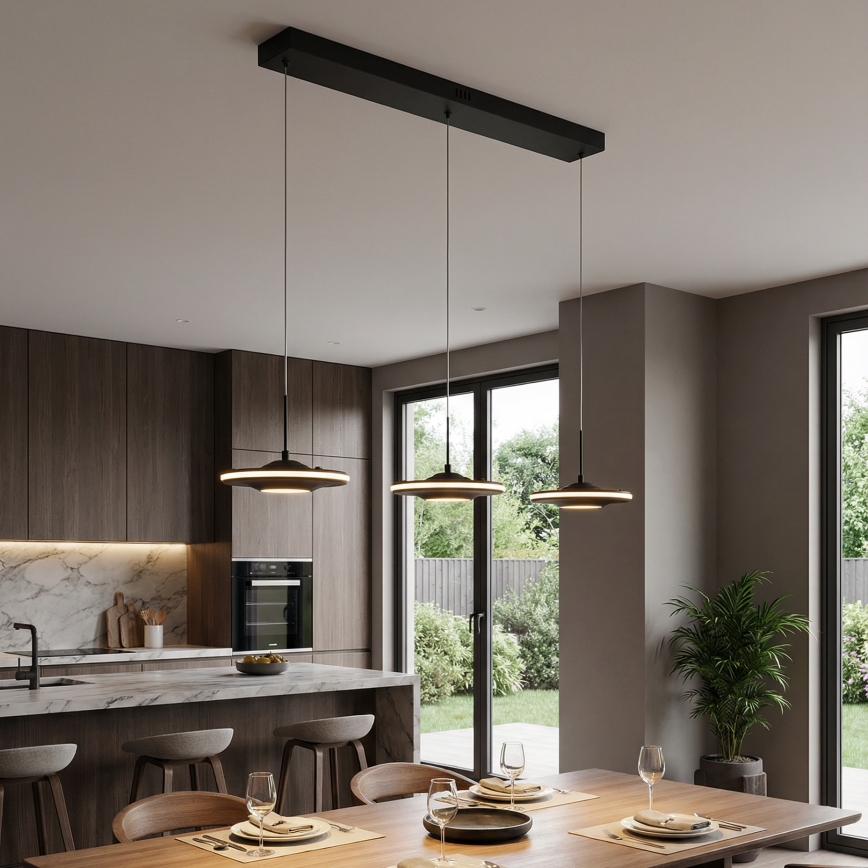 Brilagi - LED-riippuvalaisin VERANO ripustuskaapelilla 3xLED/15W/230V
