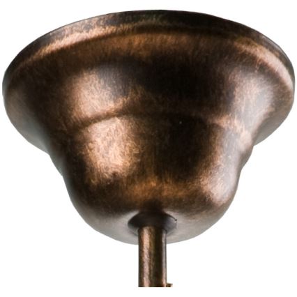 Brilagi - LED-riipuskattokruunu ANTICO 1xE27/60W/230V pronssi patina