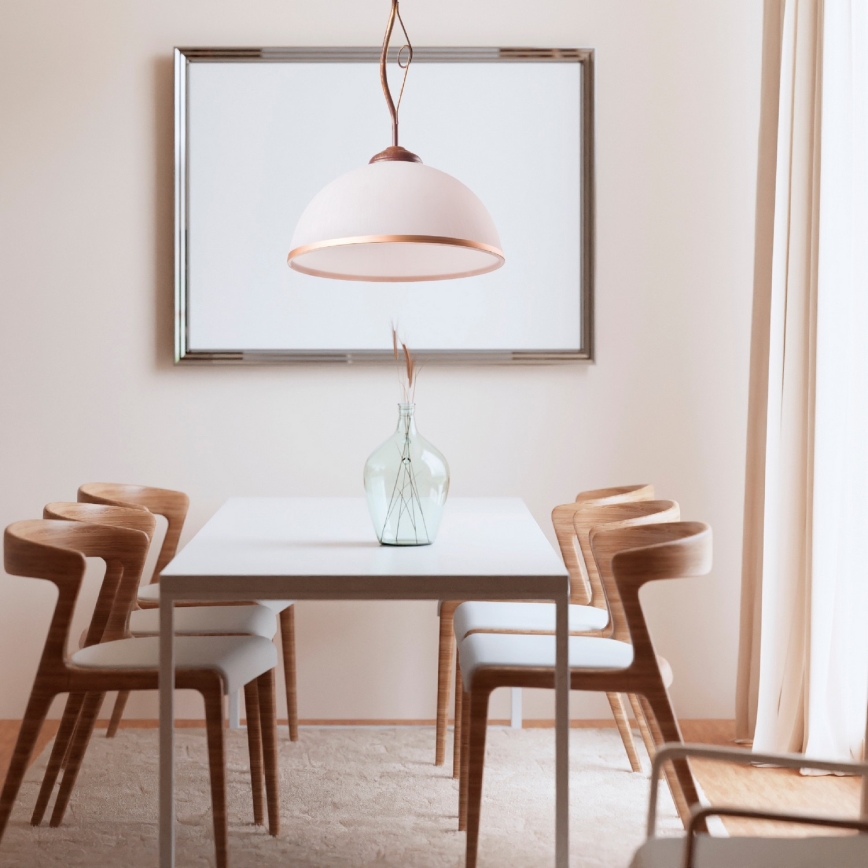 Brilagi - LED-riipuskattokruunu ANTICO 1xE27/60W/230V pronssi patina