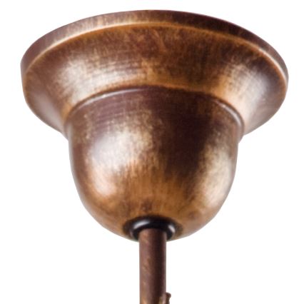 Brilagi - LED-riipuskattokruunu ANTICO 1xE27/60W/230V pronssi patina