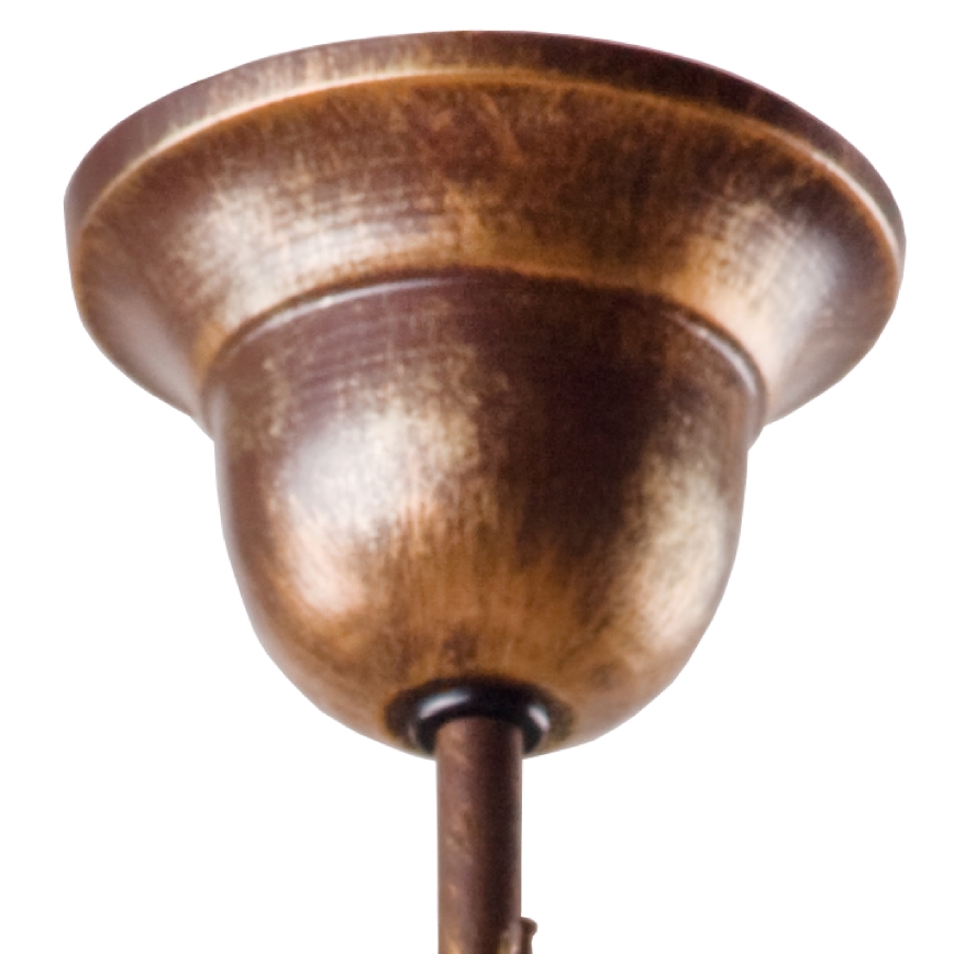 Brilagi - LED-riipuskattokruunu ANTICO 1xE27/60W/230V pronssi patina