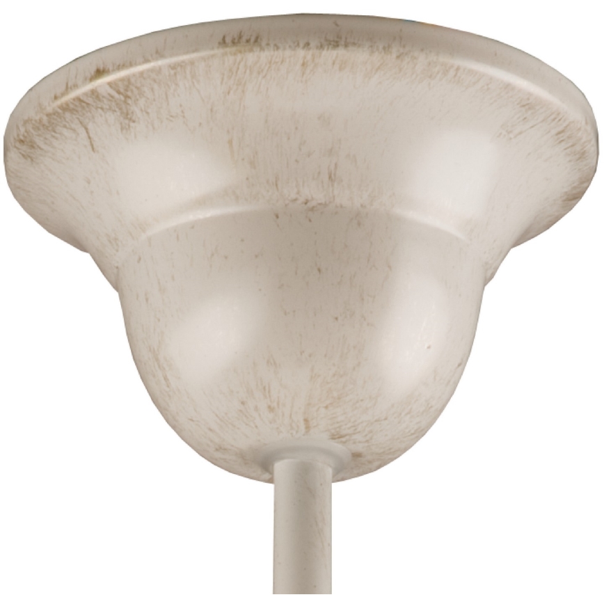 Brilagi - LED-riipuskattokruunu ANTICO 1xE27/60W/230V valkoinen patina