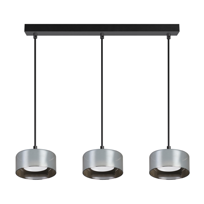 Brilagi - LED Ripustettava valaisin johdolla AURA LUX 3xGX53/30W/230V musta/savunvärinen