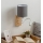 Brilagi - LED-säädettävä seinävalaisin NUBILA WOOD 1xE27/25W/230V + LED/3W tammi/valkoinen/vaaleanharmaa