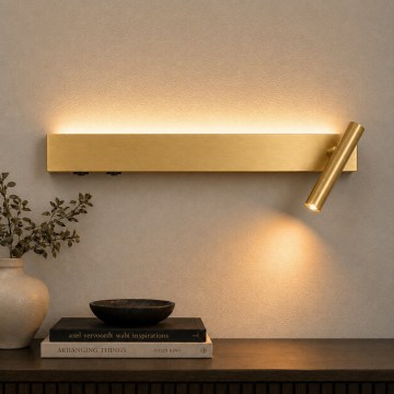 BRILAGI - LED-seinäkohdevalaisin ARLIX LED/3W/230V + LED/7W kullanvärinen CRI 90