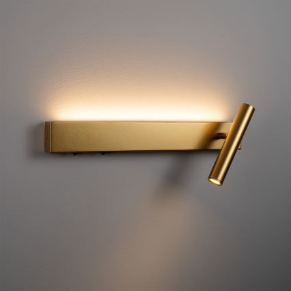 BRILAGI - LED-seinäkohdevalaisin ARLIX LED/3W/230V + LED/7W kullanvärinen CRI 90