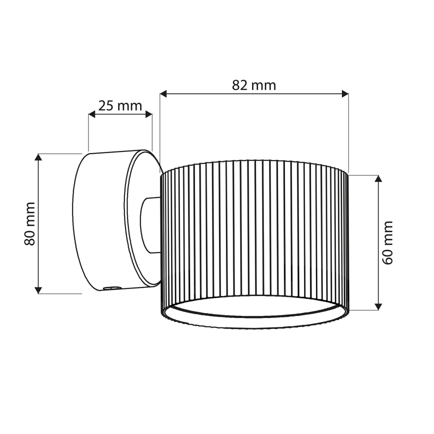 Brilagi - LED Seinäkohdevalaisin STRIPY 1xGX53/15W/230V valkoinen