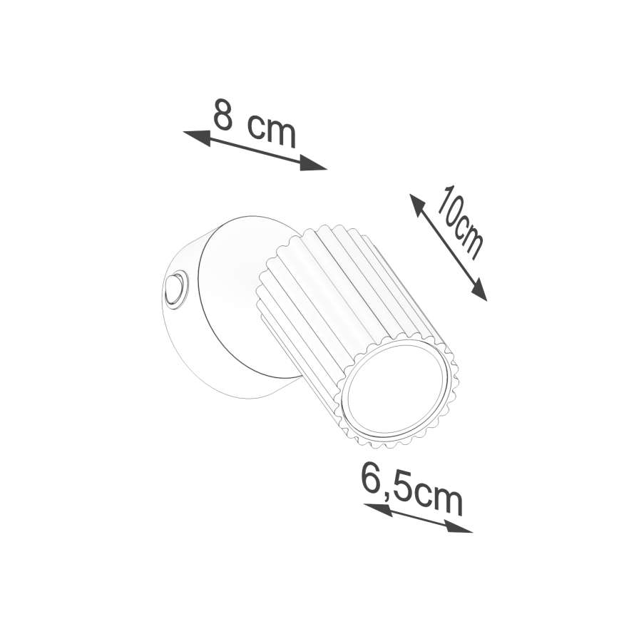 Brilagi - LED-seinäspotti CRESTO 1xGU10/10W/230V kermanvärinen