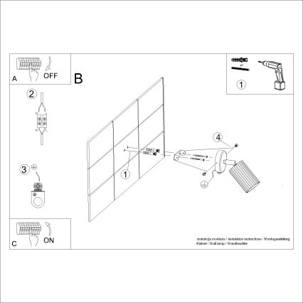 Brilagi - LED-seinäspotti CRESTO 1xGU10/10W/230V kermanvärinen