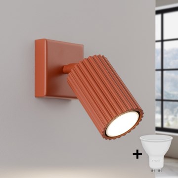 Brilagi - LED-seinäspotti CRESTO 1xGU10/10W/230V punainen
