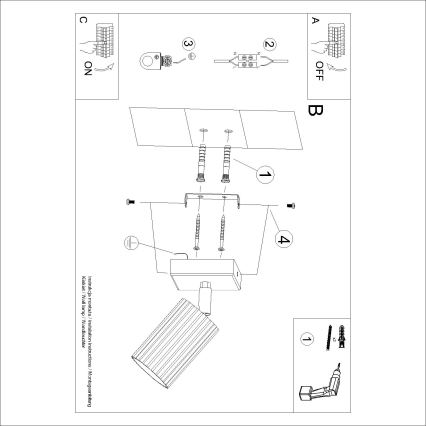 Brilagi - LED-seinäspotti CRESTO 1xGU10/10W/230V vaaleanpunainen