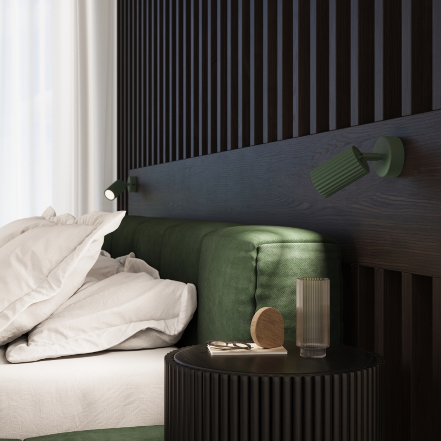 Brilagi - LED-seinäspotti CRESTO 1xGU10/10W/230V vihreä