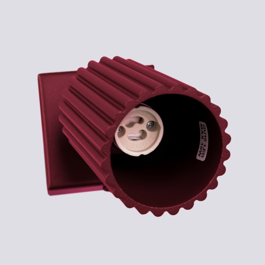 Brilagi - LED-seinäspotti CRESTO 1xGU10/10W/230V viininpunainen