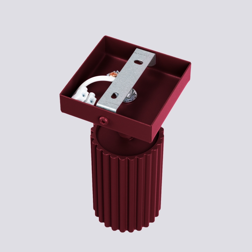 Brilagi - LED-seinäspotti CRESTO 1xGU10/10W/230V viininpunainen