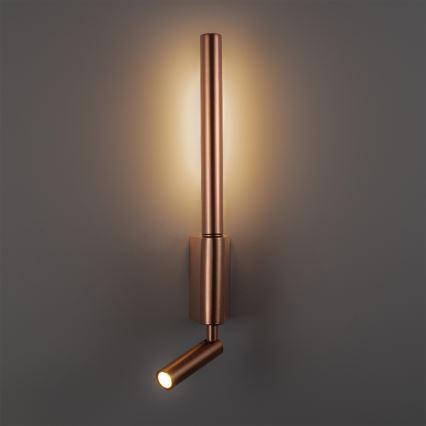 BRILAGI - VIXON LED-seinäspotti LED/3W/230V + LED/5W pronssi CRI 90