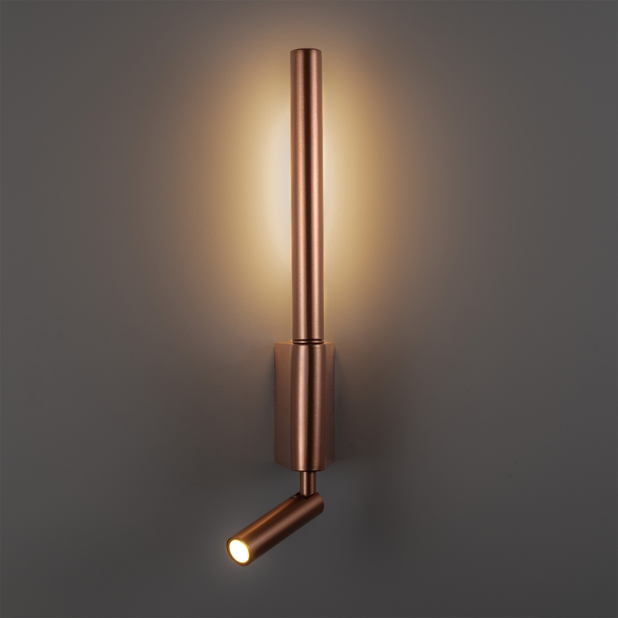 BRILAGI - VIXON LED-seinäspotti LED/3W/230V + LED/5W pronssi CRI 90